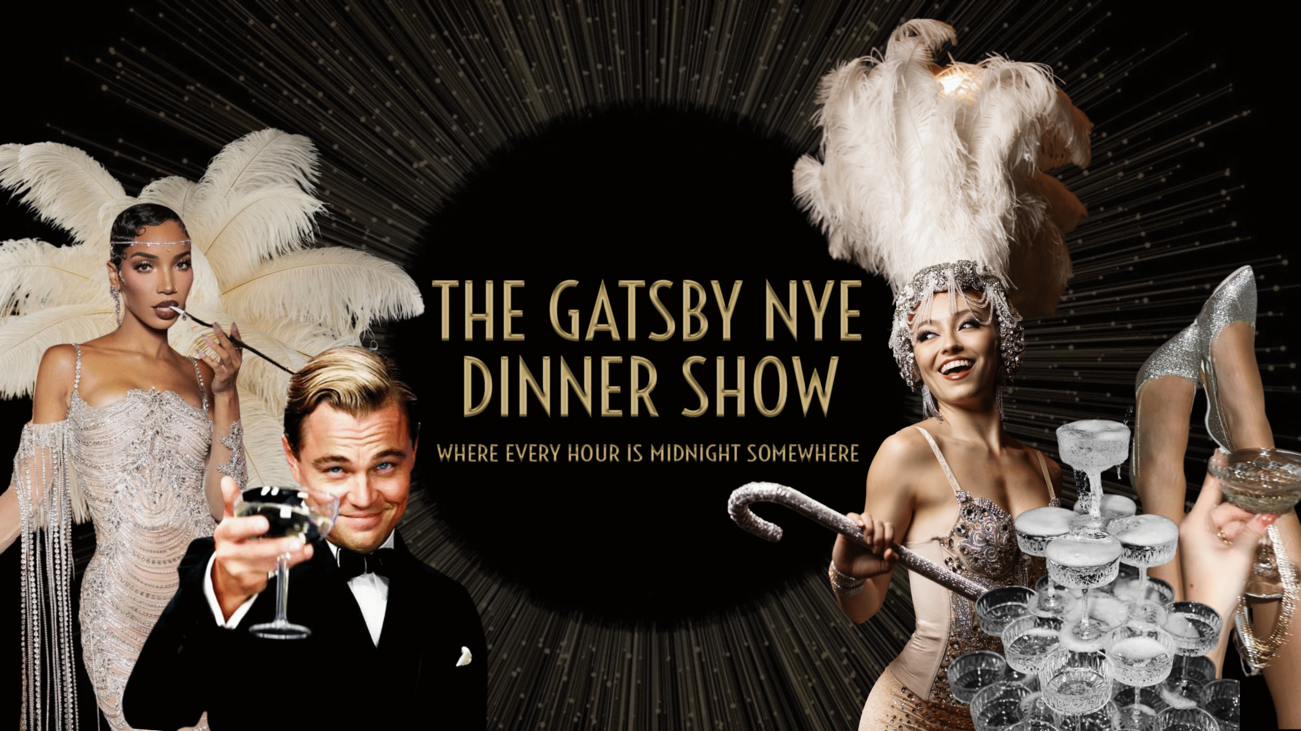 Gatsby NYE 2026 - Dinner Show & Party.